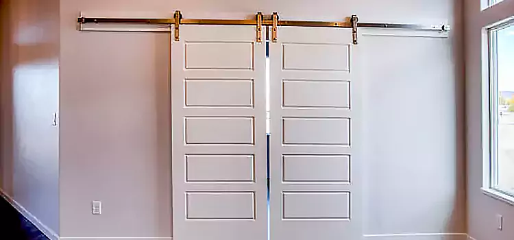 Glass Barn Door with Installation Hardware Kit New Castle