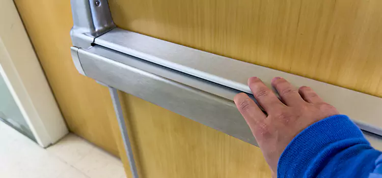 Installing a Push Bar on a Door New Castle